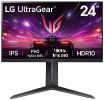 23.8″ Монитор LG UltraWide 24GS65F-B, 1920x1080, IPS, 180Гц, 1хHDMI, 1хDP, [24gs65f-b.aruz]