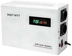 Стабилизатор напряжения SMARTWATT AVR Slim 1500RW белый [4512020310003]