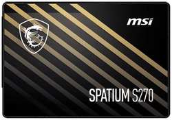 SSD накопитель MSI Spatium S270 480ГБ, 2.5″, SATA III, SATA [s78-440e350-p83]