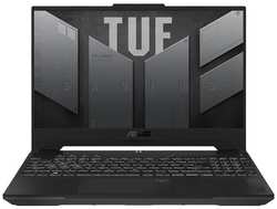 Ноутбук игровой ASUS TUF Gaming A15 FA507UV-LP027 90NR0I25-M001D0, 15.6″, 2023, IPS, AMD Ryzen 9 8945H 4ГГц, 8-ядерный, 16ГБ DDR5, 512ГБ SSD, NVIDIA GeForce RTX 4060 для ноутбуков - 8 ГБ, без операционной системы, серый