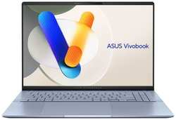 Ноутбук ASUS Vivobook S 16 OLED S5606MA-MX036W 90NB12E1-M004W0, 16″, OLED, Intel Core Ultra 7 155H, Intel Evo 1.4ГГц, 16-ядерный, 16ГБ LPDDR5x, 1ТБ SSD, Intel Arc, Windows 11 Home, голубой