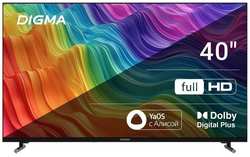 40″ Телевизор Digma DM-LED40SBB33, FULL HD, черный, СМАРТ ТВ, YaOS