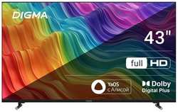 43″ Телевизор Digma DM-LED43SBB33, FULL HD, СМАРТ ТВ, YaOS