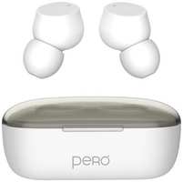 Наушники PERO TWS07, Bluetooth, внутриканальные, [ptws07w]
