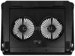 Подставка для ноутбука Digma D-NCP170-2x110RGB, 18″, 400х288х45 мм, 2хUSB, вентиляторы 2 х 110 мм, 1250г