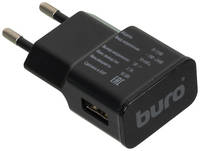 Сетевое зарядное устройство Buro TJ-159b, USB-A, 10.5Вт, 2.1A, черный