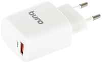 Сетевое зарядное устройство Buro BUWG1, USB-A, 18Вт, 3A, белый [buwg18p100wh]
