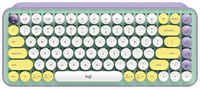 Клавиатура Logitech POP Keys, USB, Bluetooth/Радиоканал, сиреневый [920-010717]