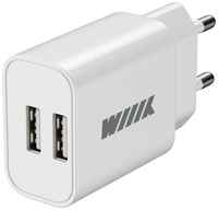 Сетевое зарядное устройство Wiiix UNN-1-2-01, 2xUSB, 2.4A, белый