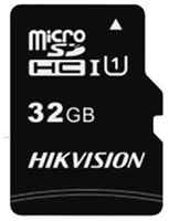 Карта памяти microSDHC UHS-I U1 Hikvision 32 ГБ, 92 МБ/с, Class 10, HS-TF-C1(STD)/32G/Adapter, 1 шт., переходник SD