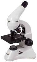 Микроскоп LEVENHUK Rainbow 50L Plus, световой/оптический/биологический, 64-1280х, на 3 объектива, лунный камень [69051]