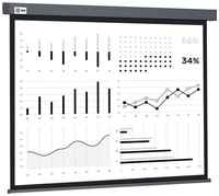 Экран Cactus Wallscreen CS-PSW-180X180-SG, 180х180 см, 1:1, настенно-потолочный