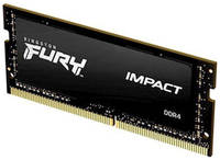 Оперативная память Kingston Fury Impact KF426S16IB / 16 DDR4 - 1x 16ГБ 2666МГц, для ноутбуков (SO-DIMM), Ret (KF426S16IB/16)