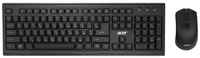 Комплект (клавиатура+мышь) Acer OKR120, USB, беспроводной, [zl.kbdee.007]