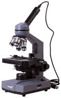 Микроскоп LEVENHUK D320L Base, световой / оптический / биологический, 40-1000x, на 4 объектива, серый / черный [73812]