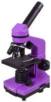 Микроскоп LEVENHUK Rainbow 2L Amethyst, световой / оптический / биологический, 40-400x, на 3 объектива, фиолетовый / черный [69036]
