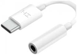 Переходник ZMI AL71A, USB Type-C (m) - Jack 3.5 (f), 0.3м, белый [al71a white]