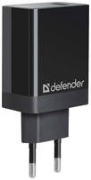 Сетевое зарядное устройство Defender UPA-101, USB-A, 3A, [83573]