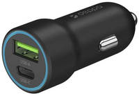 Автомобильное зарядное устройство Deppa 11298, USB + USB type-C, 3A, черный