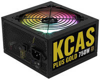 Блок питания Aerocool KCAS PLUS 750W RGB, 750Вт, 120мм, retail [kcas plus 750g]
