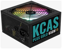 Блок питания Aerocool KCAS PLUS 650W ARGB, 650Вт, 120мм, retail [kcas plus 650g]