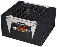 Блок питания GIGABYTE AORUS GP-AP750GM, 750Вт, 135мм, черный, retail