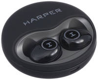 Наушники Harper HB-522 TWS, Bluetooth, внутриканальные, черный