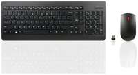Комплект (клавиатура+мышь) Lenovo Combo 4X30M39487, USB, беспроводной, черный