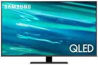 50″ Телевизор Samsung QE50Q80AAUXRU, QLED, 4K Ultra HD, черненое серебро, СМАРТ ТВ, Tizen OS