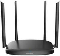 Wi-Fi роутер Digma DWR-AC1202, AC1200, черный