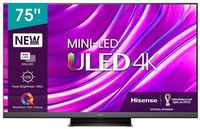 75″ Телевизор Hisense 75U8HQ, MiniLED, 4K Ultra HD, черный, СМАРТ ТВ, Vidaa