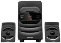 Музыкальный центр Hyundai H-MS1404, 30Вт, Bluetooth, FM, USB, SD, черный