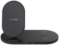Беспроводное зарядное устройство Canyon WS-202, USB, 10Вт, 3A, черный [cns-wcs202b]