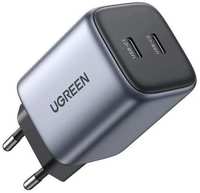 Сетевое зарядное устройство UGREEN CD294, 2xUSB type-C, 45Вт, 3A, [90573]