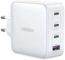 Сетевое зарядное устройство UGREEN CD226, USB + 3х USB type-C, 100Вт, 5A, белый [15337]