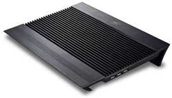 Подставка для ноутбука DeepCool N8, 17″, 380х278х55 мм, 3хUSB, вентиляторы 2 х 140 мм, 1244г, черный [n8 black]