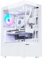 Корпус ATX Formula Crystal Z1 PLUS, Midi-Tower, без БП, белый