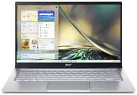Ноутбук Acer Swift 3 SF314-512-55DD NX.K0FER.003, 14″, IPS, Intel Core i5 1240P 1.7ГГц, 12-ядерный, 16ГБ LPDDR4x, 512ГБ SSD, Intel Iris Xe graphics, Windows 11 Home, серебристый