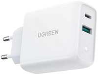 Сетевое зарядное устройство UGREEN 60468, USB-A + Type-C, 36Вт, 3.45A