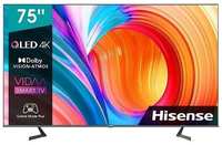 75″ Телевизор Hisense 75A7GQ, QLED, 4K Ultra HD, черный, СМАРТ ТВ, Vidaa