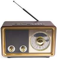 Радиоприемник Сигнал БЗРП РП-324BT, коричневый (19344)