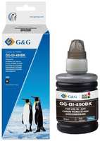 Чернила G&G GG-GI-490BK GI-490, для Canon, 140мл, черный пигментный