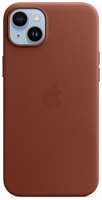 Чехол (клип-кейс) Apple Leather Case with MagSafe A2907, для Apple iPhone 14 Plus, коричневый [mppd3zm / a] (MPPD3ZM/A)