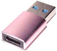 Адаптер USB2.0 PREMIER 6-071, USB 2.0 A(m) (прямой) - USB Type-C (f) (прямой), пакет, розовый