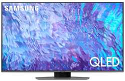 50″ Телевизор Samsung QE50Q80CAUXRU, QLED, 4K Ultra HD, черненое серебро, СМАРТ ТВ, Tizen OS