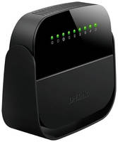 Wi-Fi роутер D-Link DSL-2640U / R1A, N150, ADSL2+, черный (DSL-2640U/R1A)