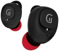 Наушники Groher EarPods i50, Bluetooth, внутриканальные, черный / красный