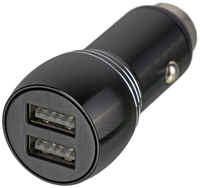 Автомобильное зарядное устройство Wiiix UCC-2-17B, 2xUSB, 2.4A, черный