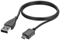 Кабель HAMA 00173891, micro USB (m) - USB (m), 1м, 2A, черный