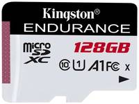 Карта памяти microSDXC UHS-I U1 Kingston High Endurance 128 ГБ, 95 МБ / с, Class 10, SDCE / 128GB, 1 шт., без адаптера (SDCE/128GB)